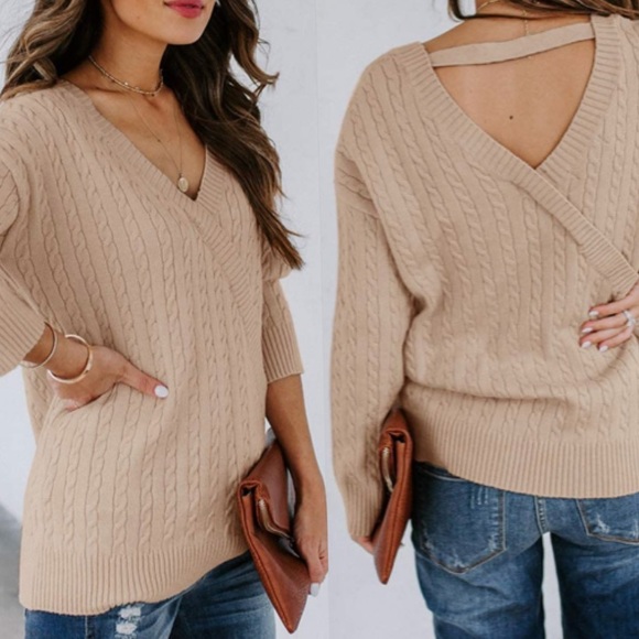 Chic Nation Sweaters - Cross over  Sweater